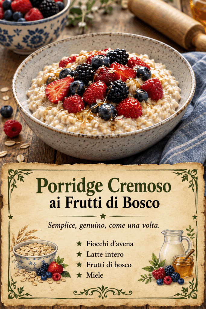 Porridge Cremoso ai Frutti di Bosco