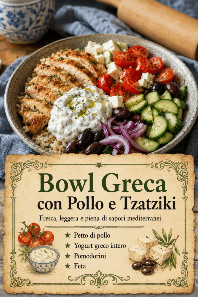 Bowl Greca con Pollo e Tzatziki