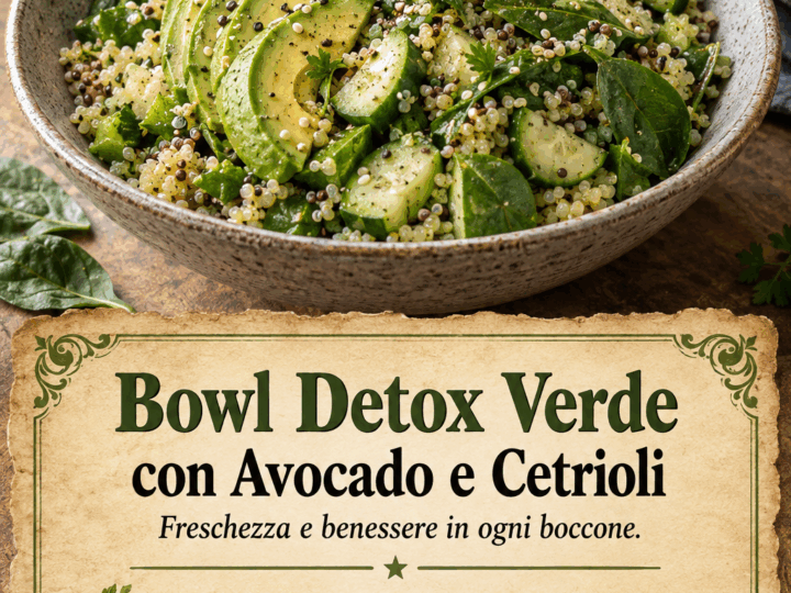 Bowl Detox Verde con Avocado e Cetrioli