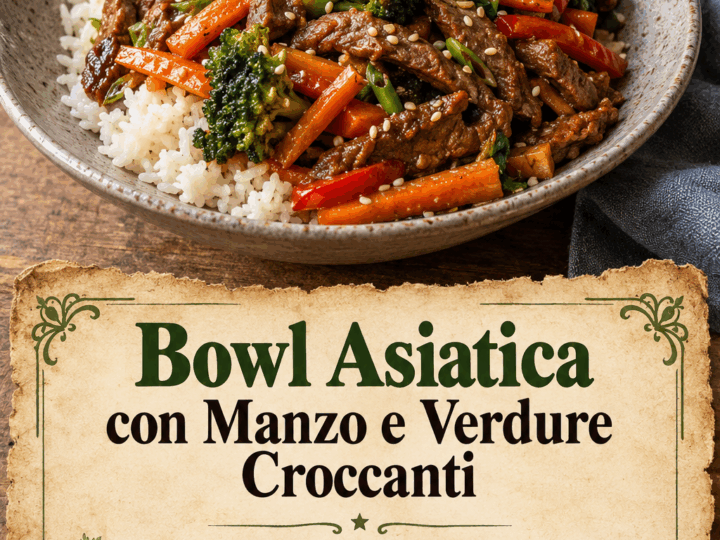 Bowl Asiatica con Manzo e Verdure Croccanti
