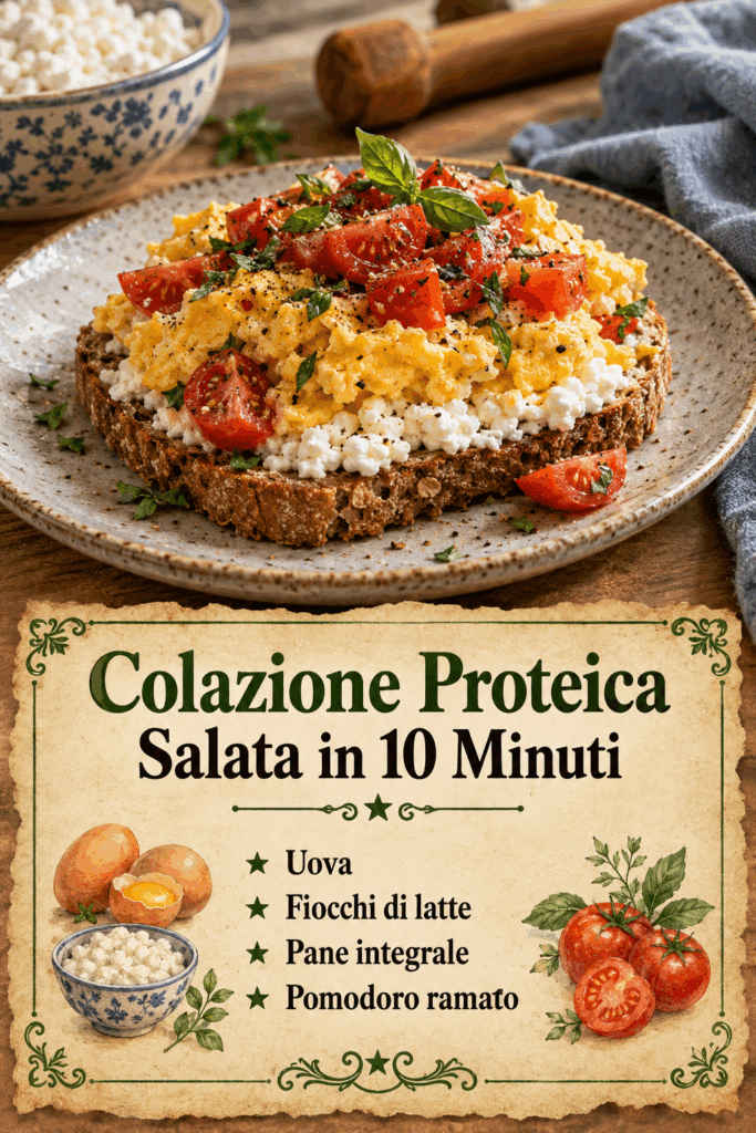 Colazione Proteica Salata in 10 Minuti