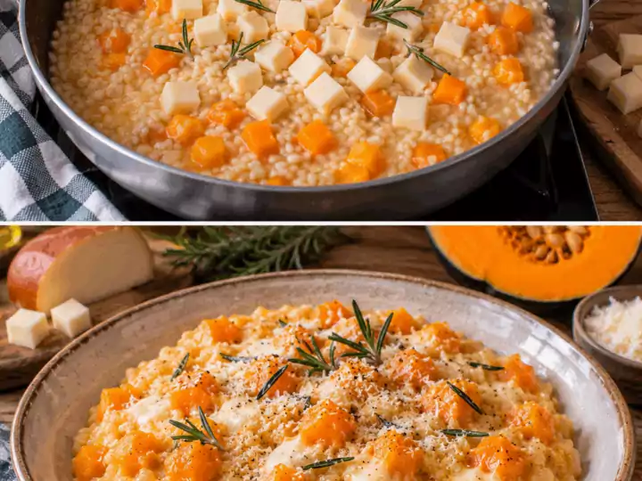 Risotto alla Zucca con Scamorza Affumicata e Rosmarino – Lombardia