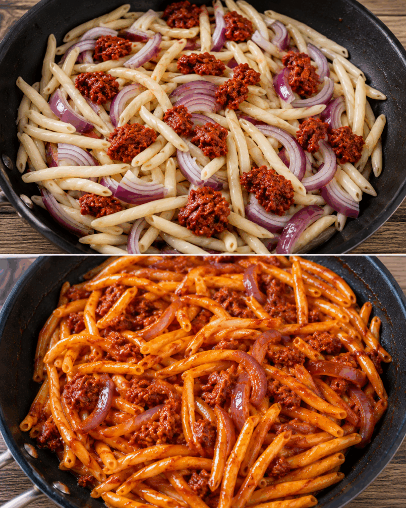 Fileja alla ’Nduja e Cipolla Rossa di Tropea – Calabria