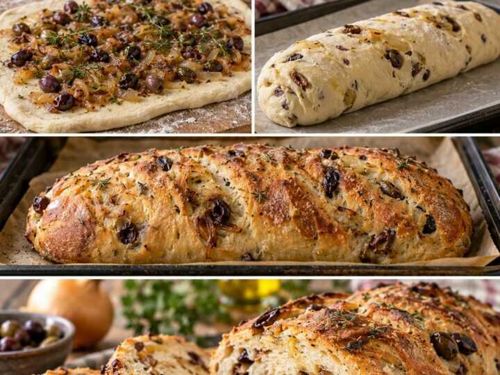Filone Rustico alle Olive Taggiasche con Cipolle Caramellate e Timo – Liguria