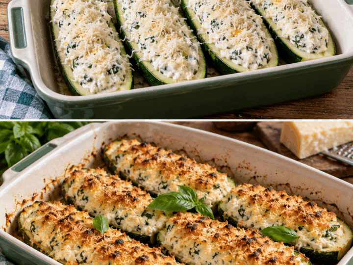 Zucchine Ripiene di Ricotta, Basilico e Parmigiano – Emilia-Romagna