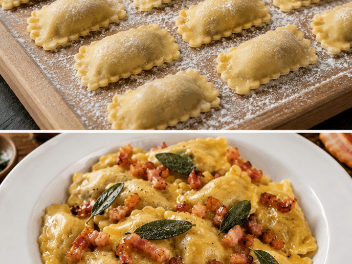 Casoncelli alla Bergamasca con Burro, Salvia e Pancetta – Lombardia