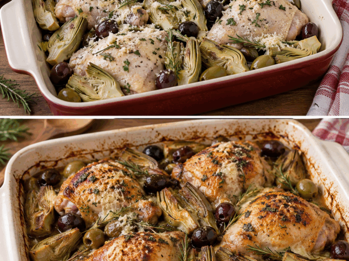 Pollo al Forno con Carciofi, Olive e Pecorino – Lazio