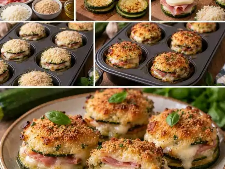 Mini Parmigiane Bianche di Zucchine con Scamorza e Prosciutto – Campania