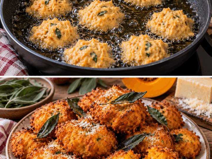 Frittelle di Zucca con Pecorino e Salvia – Lazio