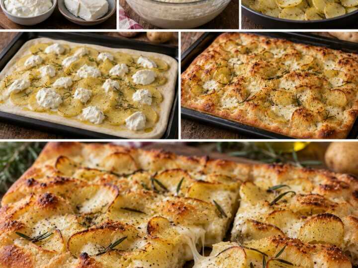 Pizza Bianca con Patate, Stracchino e Rosmarino – Toscana