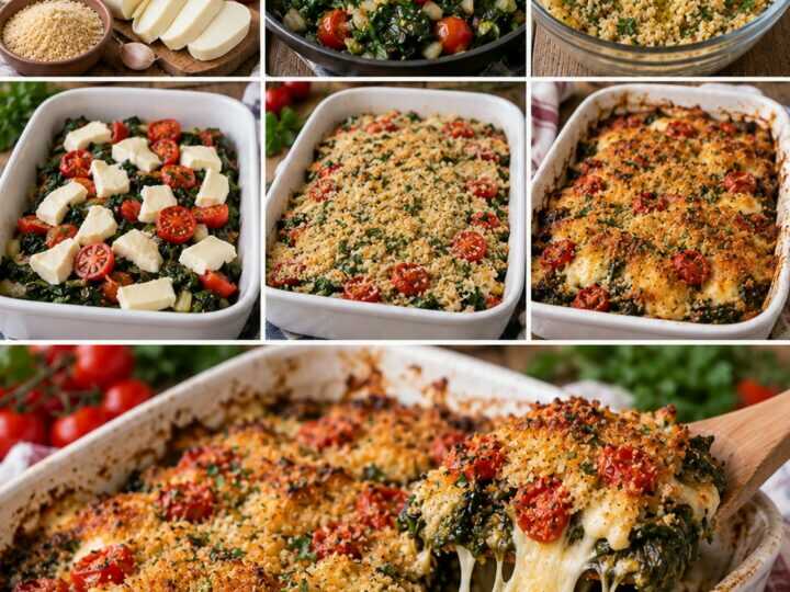 Bietole al Forno con Scamorza, Pomodorini e Pangrattato Aromatico – Campania