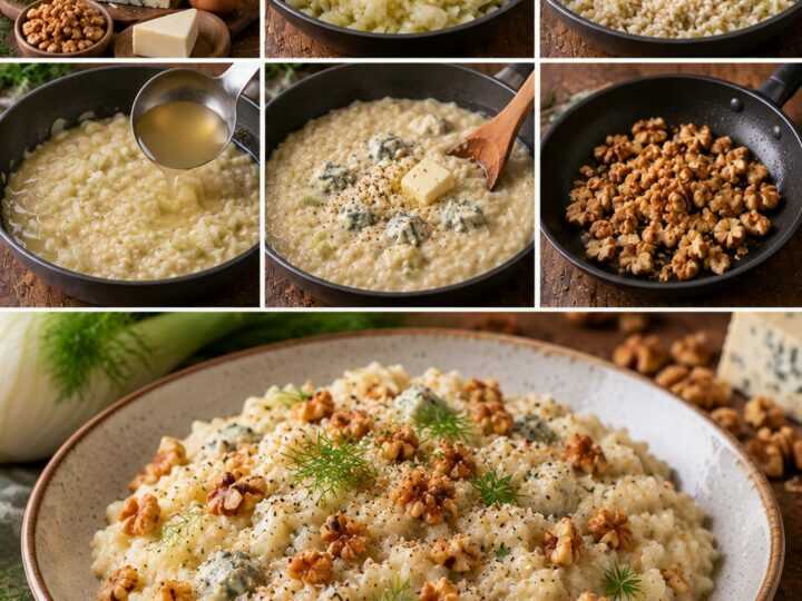 Risotto al Finocchio con Gorgonzola Dolce e Noci Tostate – Lombardia