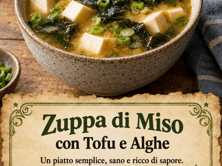 Zuppa di Miso con Tofu e Alghe