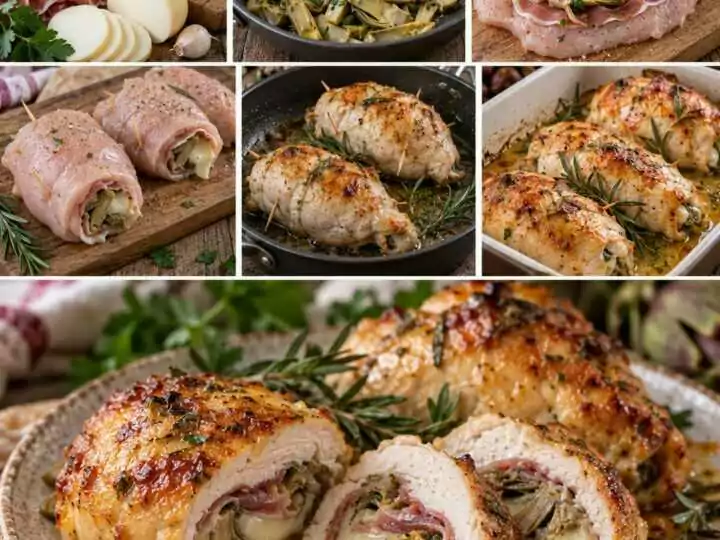 Petto di Pollo Ripieno di Carciofi, Scamorza e Prosciutto Crudo – Lazio