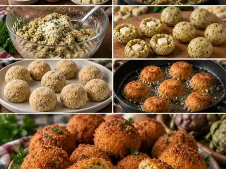 Crocchette di Carciofi con Cuore di Provola e Pecorino – Puglia