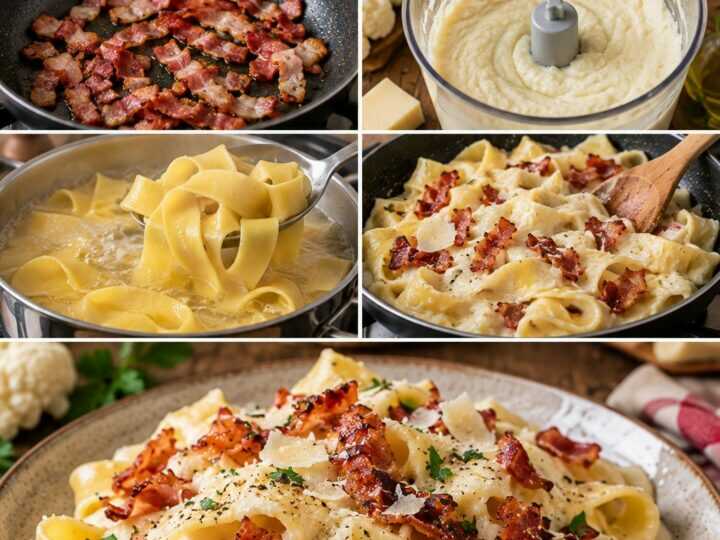 Pappardelle con Crema di Cavolfiore, Speck Croccante e Montasio – Friuli-Venezia Giulia