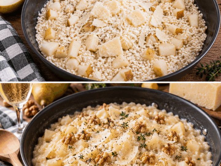 Risotto al Prosecco, Pere e Monte Veronese – Veneto