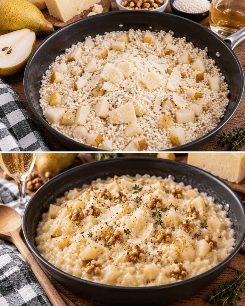 Risotto al Prosecco, Pere e Monte Veronese – Veneto
