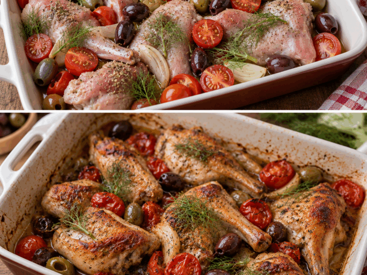 Coniglio al Forno con Olive, Pomodorini e Finocchietto – Sicilia