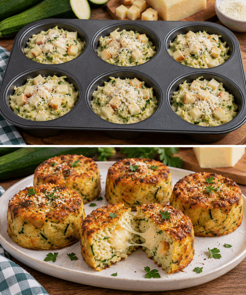 Sformatini di Zucchine con Scamorza Affumicata e Parmigiano – Puglia