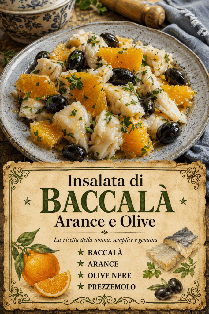 Insalata di Baccalà Arance e Olive