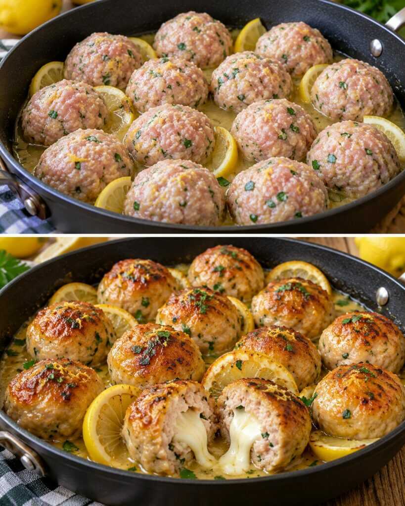 Polpette di Tacchino al Limone con Cuore di Scamorza