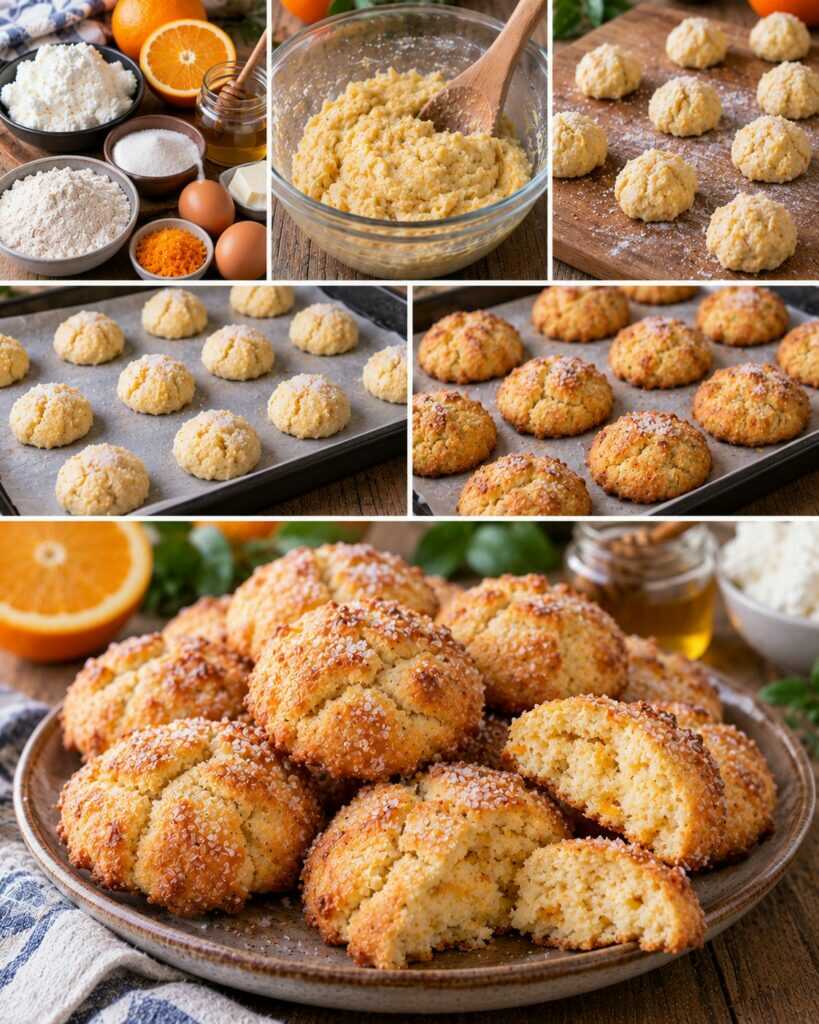 Biscotti Rustici alla Ricotta, Miele e Scorza d’Arancia – Sardegna