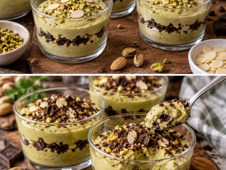 Crema al Pistacchio con Cioccolato Fondente e Mandorle – Sicilia