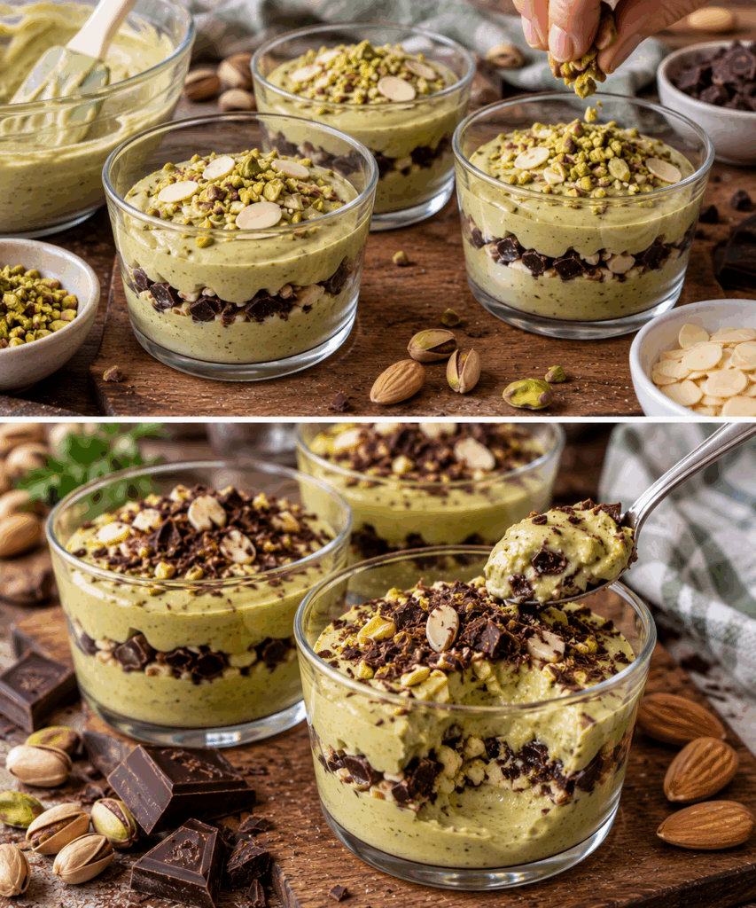 Crema al Pistacchio con Cioccolato Fondente e Mandorle – Sicilia
