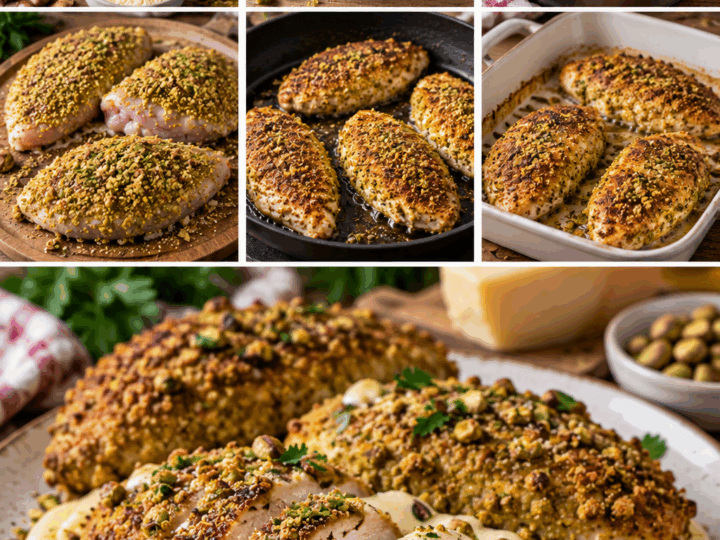 Pollo in Crosta di Pistacchi con Crema di Caciocavallo – Sicilia