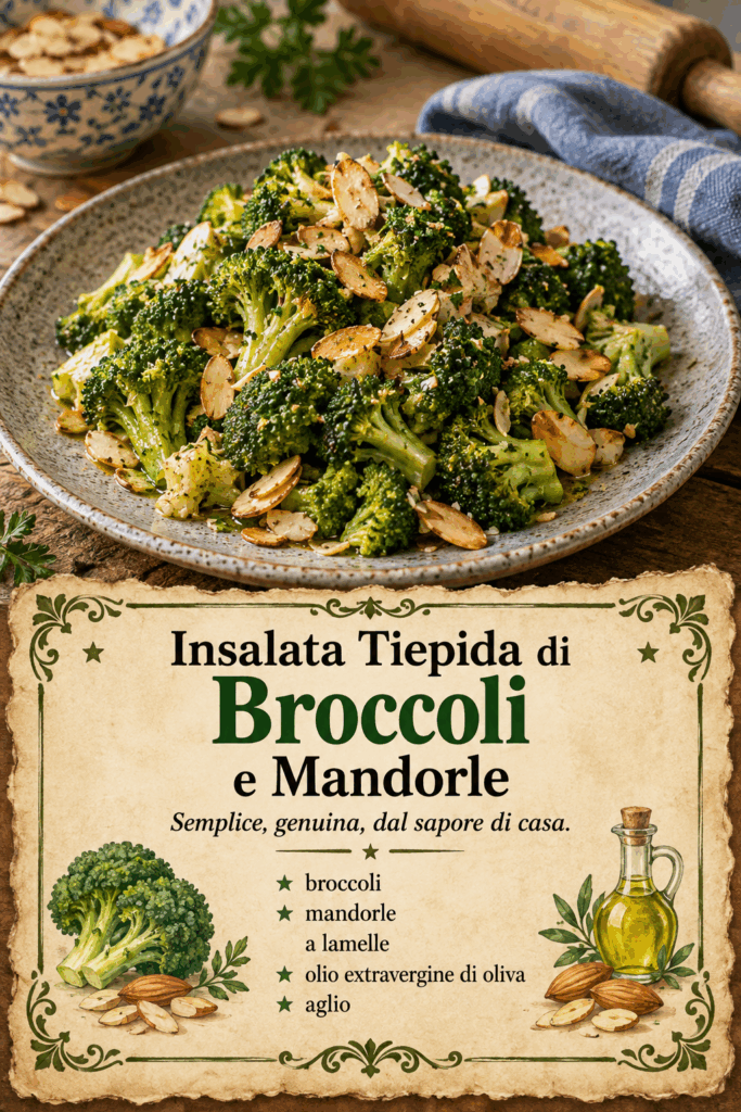 Insalata Tiepida di Broccoli e Mandorle