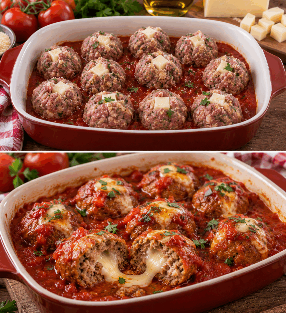 Polpette di Manzo con Provolone e Pomodoro – Campania