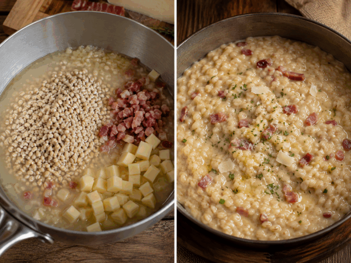 Orzotto alla Pusterese con Speck e Formaggio di Malga – Trentino-Alto Adige