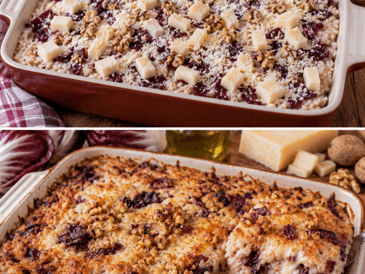 Riso al Forno con Radicchio, Scamorza e Noci – Veneto
