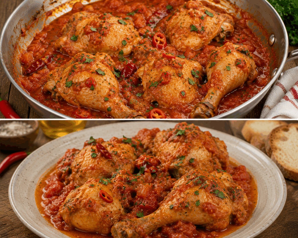 Pollo alla Potentina con Pomodoro e Peperoncino – Basilicata