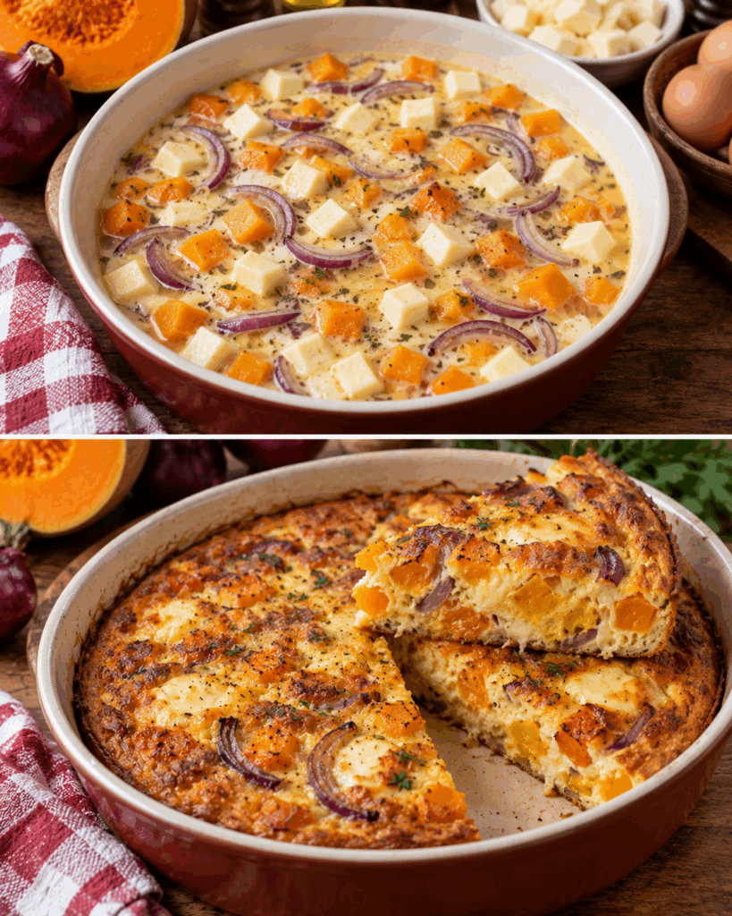 Frittata al Forno con Zucca, Provola e Cipolla Rossa – Calabria