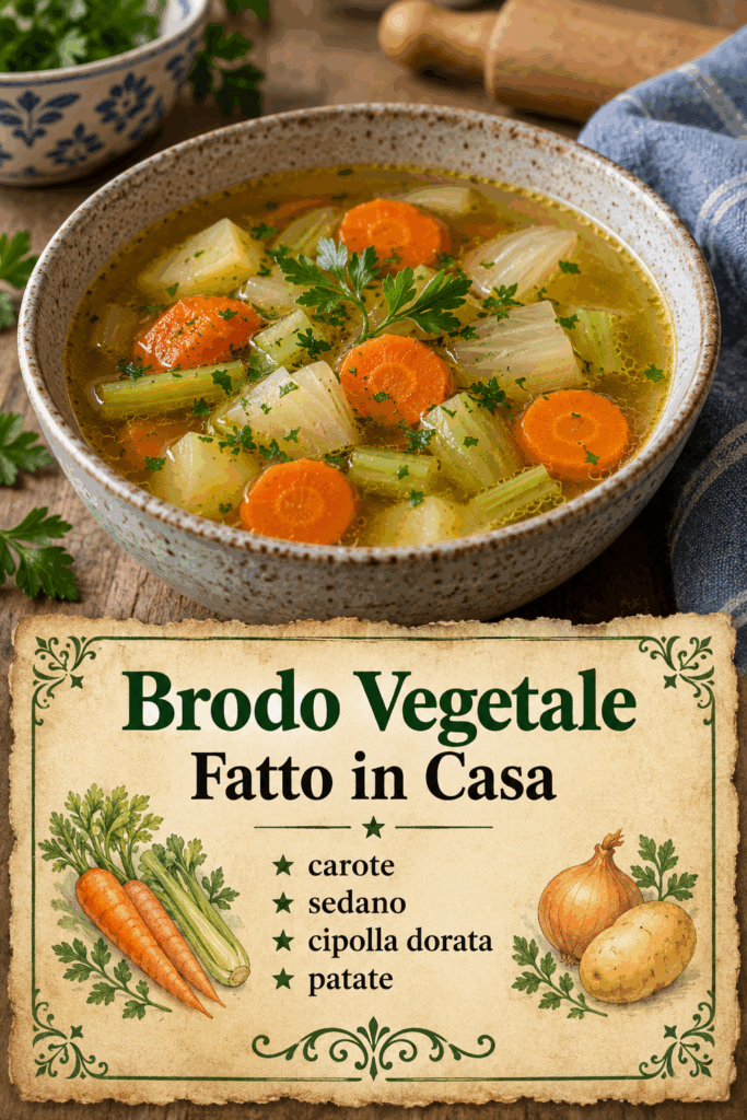 Brodo Vegetale Fatto in Casa