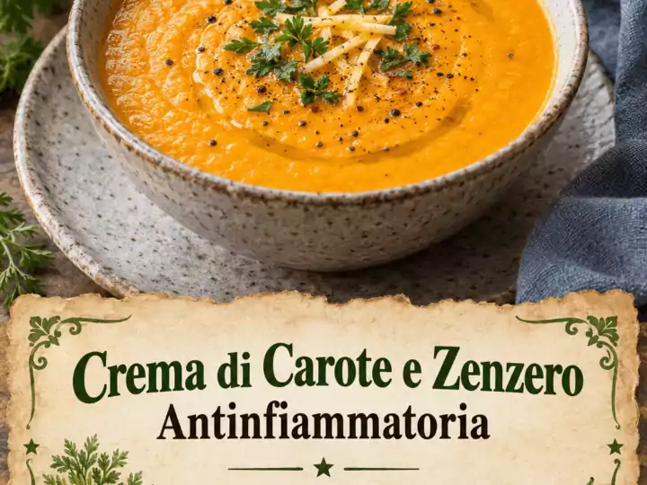 Crema di Carote e Zenzero Antinfiammatoria