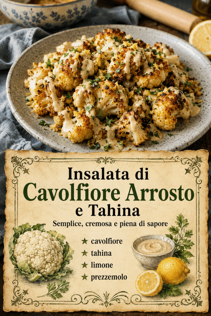 Insalata di Cavolfiore Arrosto e Tahina