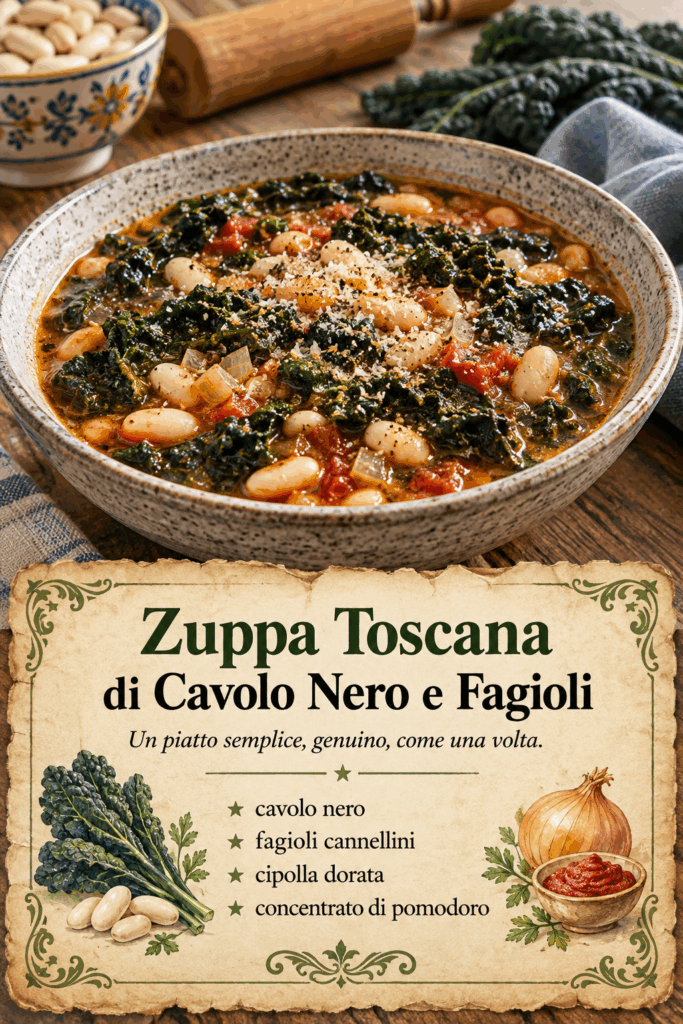 Zuppa Toscana di Cavolo Nero e Fagioli