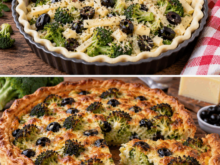 Torta Salata di Broccoli, Caciocavallo e Olive Nere – Calabria