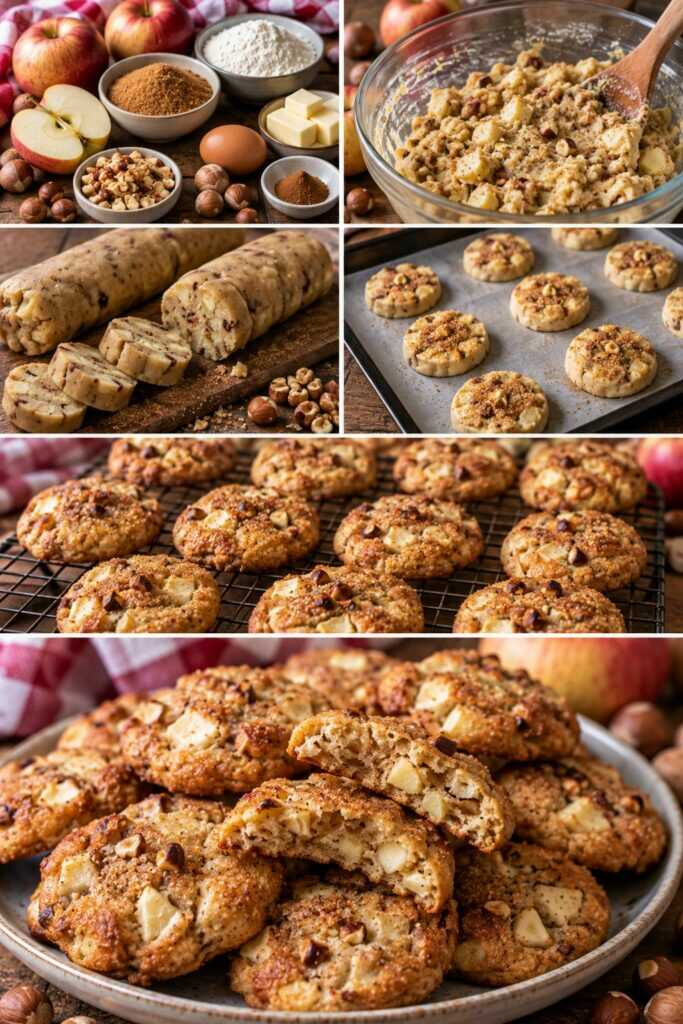 Biscotti Croccanti alle Mele con Nocciole e Zucchero di Canna – Trentino-Alto Adige