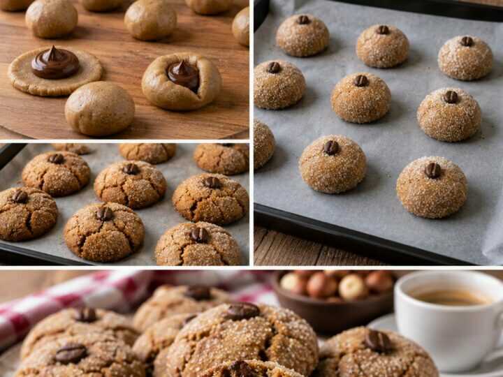 Biscotti Morbidi al Caffè con Cuore di Crema alle Nocciole – Piemonte