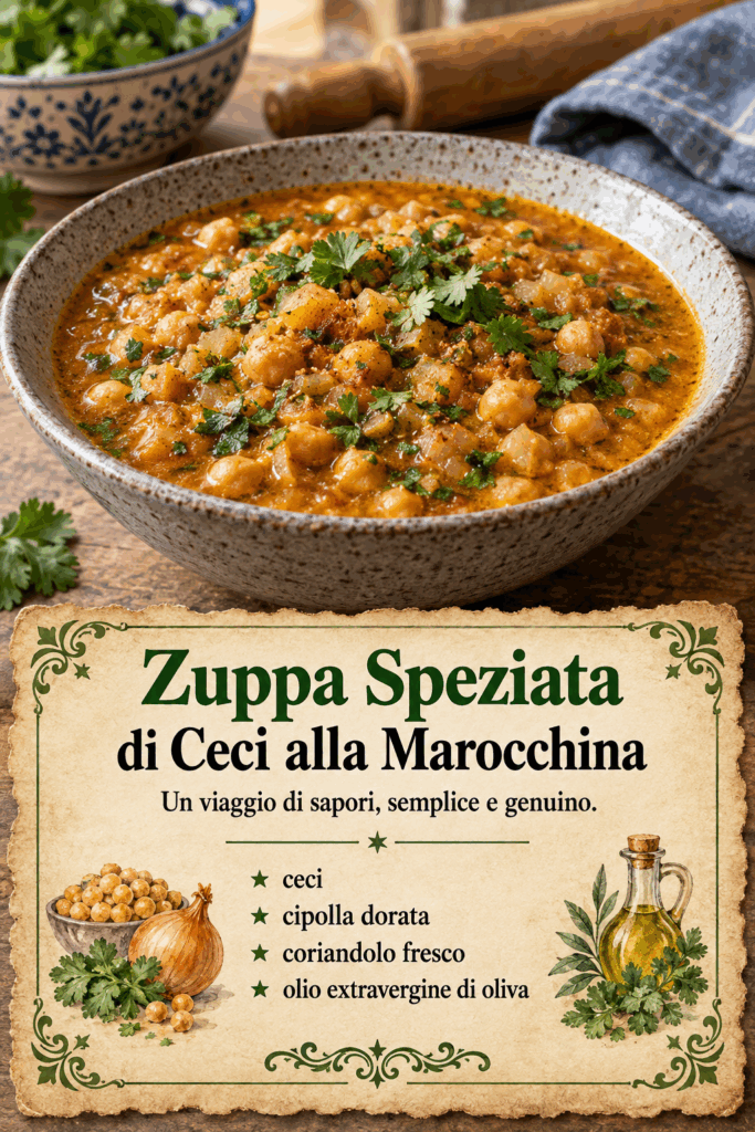 Zuppa Speziata di Ceci alla Marocchina