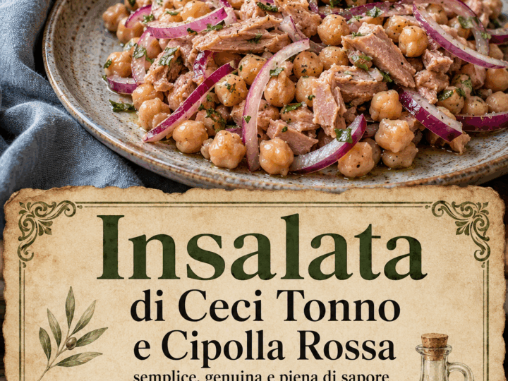 Insalata di Ceci Tonno e Cipolla Rossa