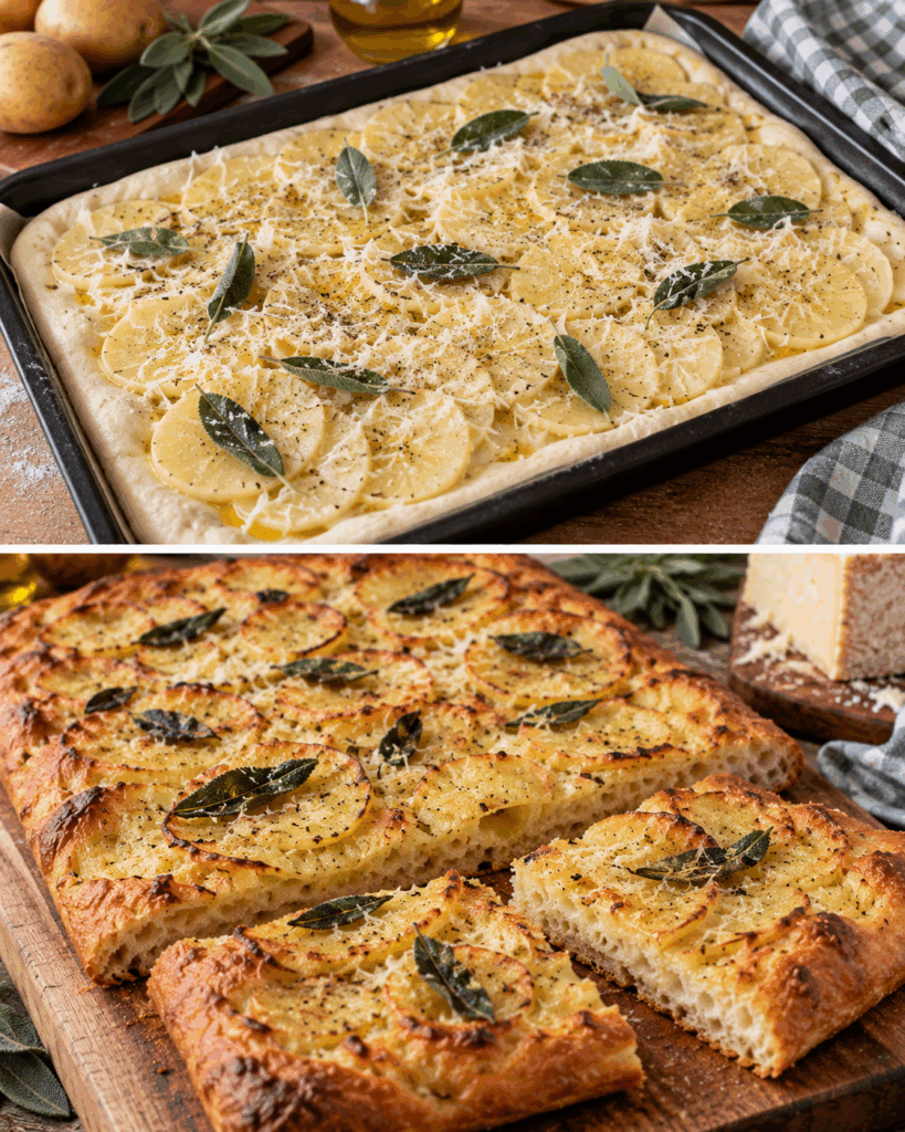 Schiacciata con Patate, Salvia e Pecorino Toscano – Toscana