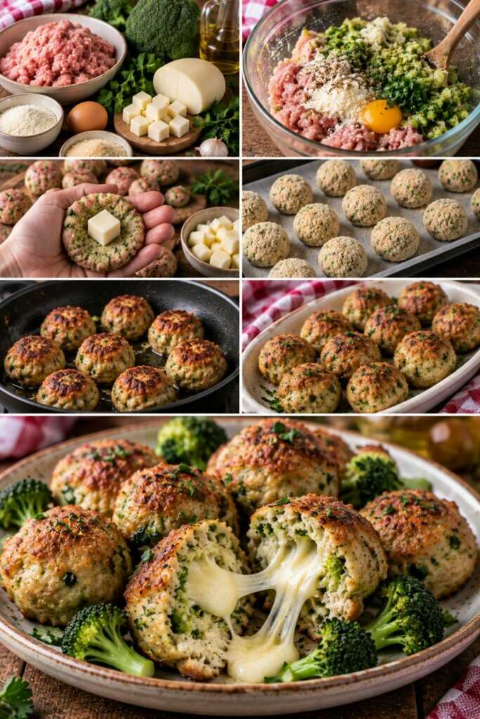 Polpettine di Tacchino con Broccoli e Cuore di Provola – Campania