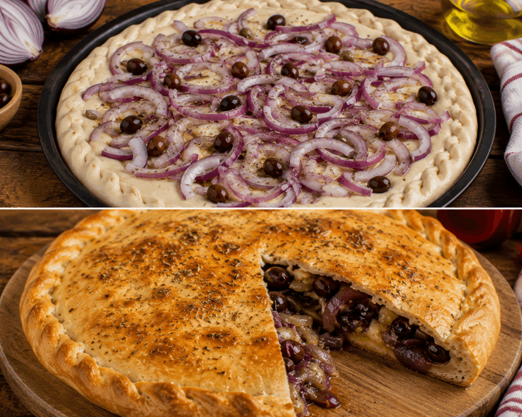 Pitta Calabrese con Cipolla Rossa e Olive – Calabria