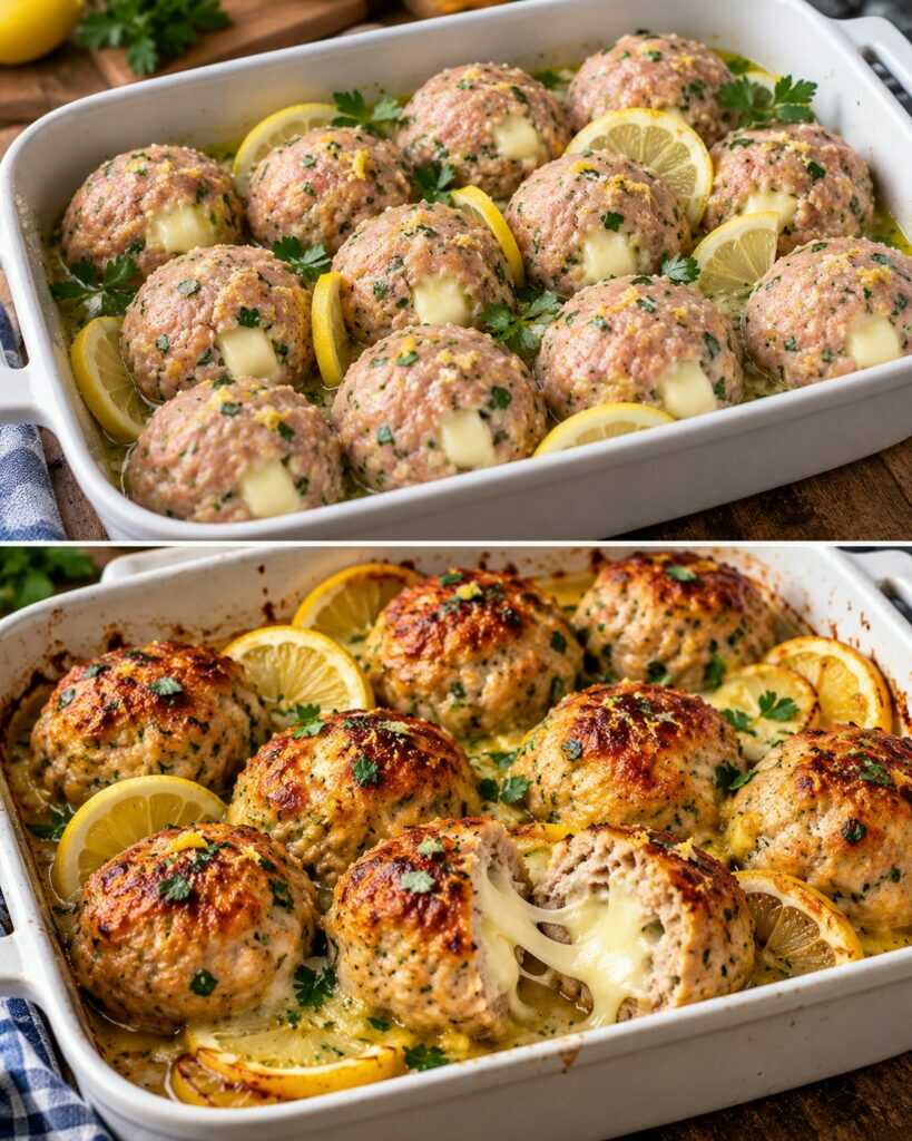 Polpette di Tacchino al Limone con Cuore di Scamorza