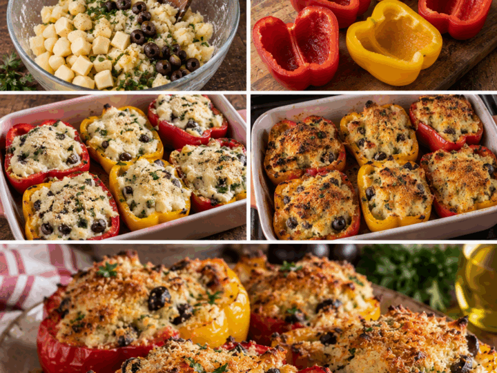 Peperoni Gratinati Ripieni di Patate, Caciocavallo e Olive – Calabria